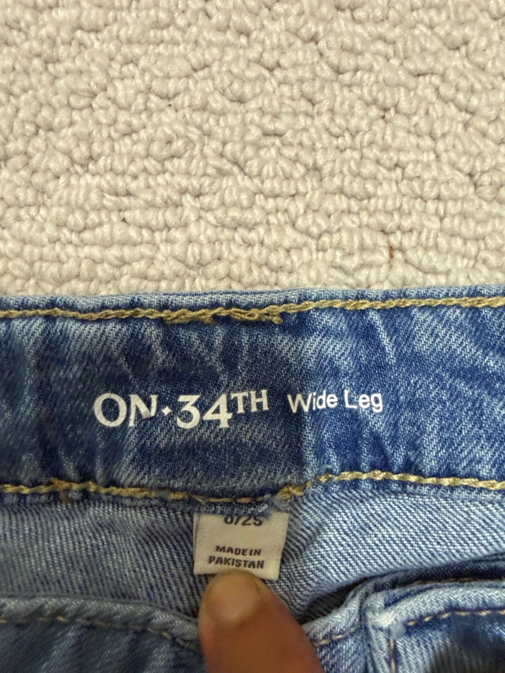 ON 34th- Wide Leg Women's Jeans in Light Blue - Picture 2 of 5